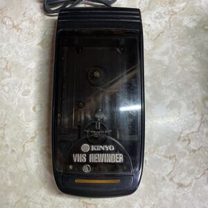 KINYO VHS Rewinder UV-420 Video Tape Cassette Rewind 1 Way Tested Works Vintage